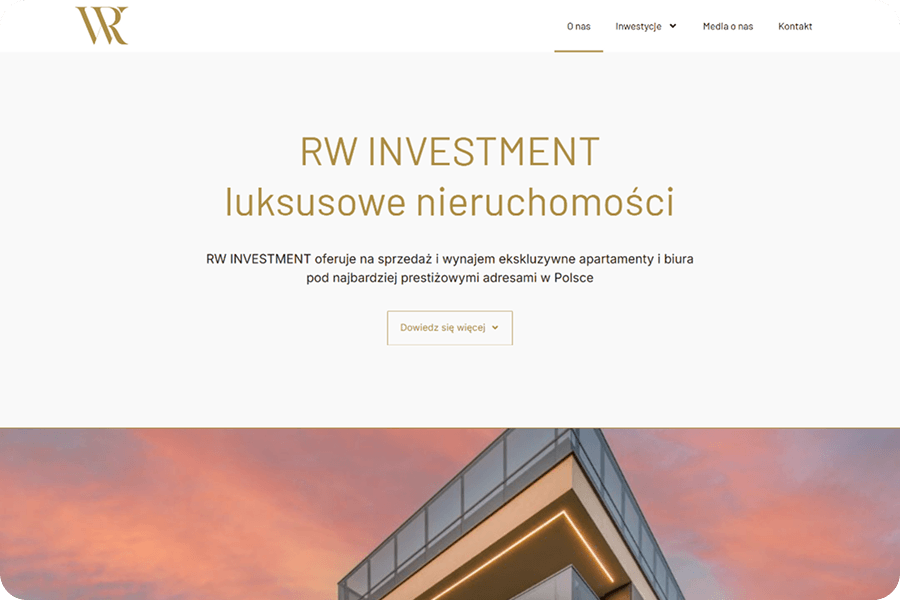 RW Investment — strona firmowa